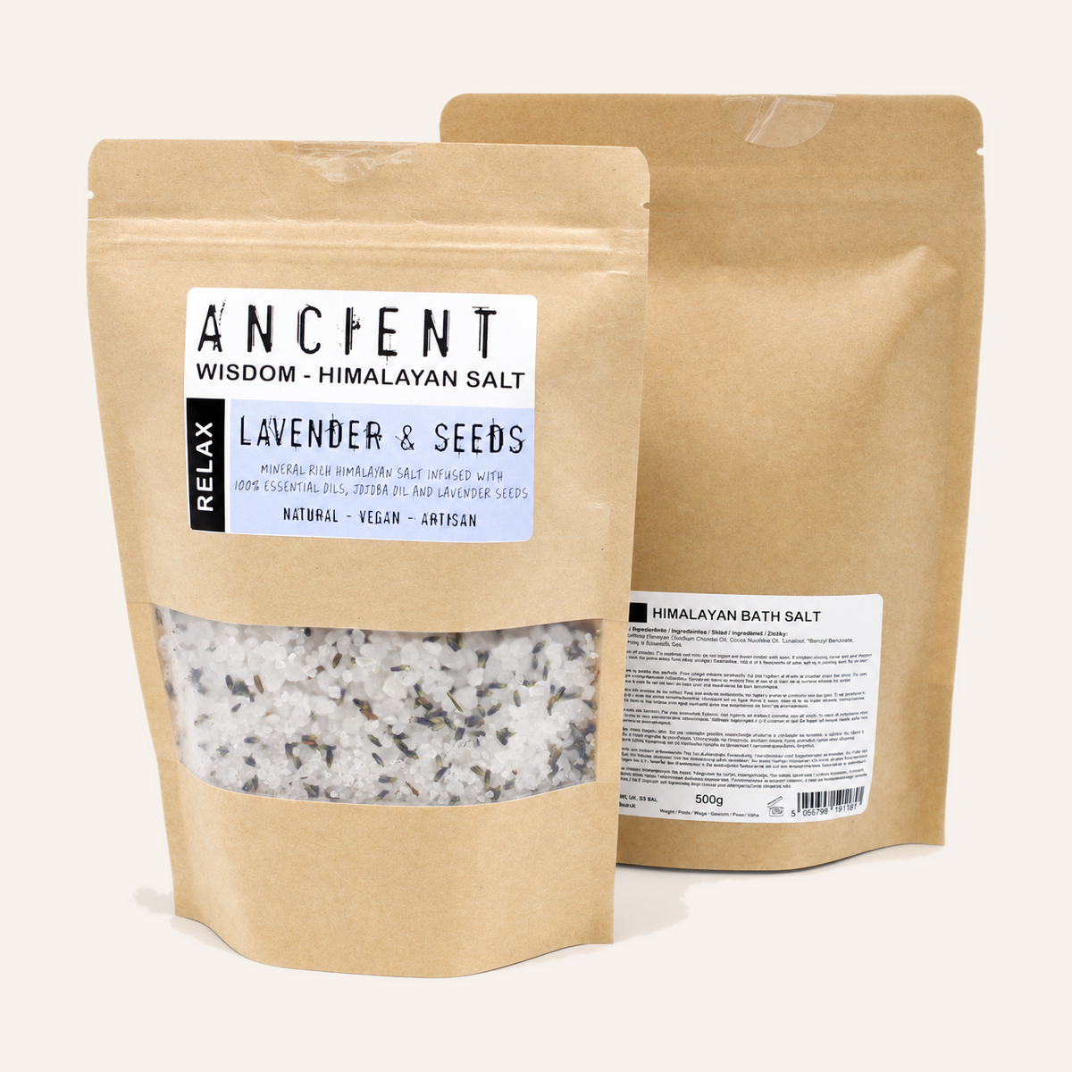 Sales de baño del Himalaya con lavanda, 500 g