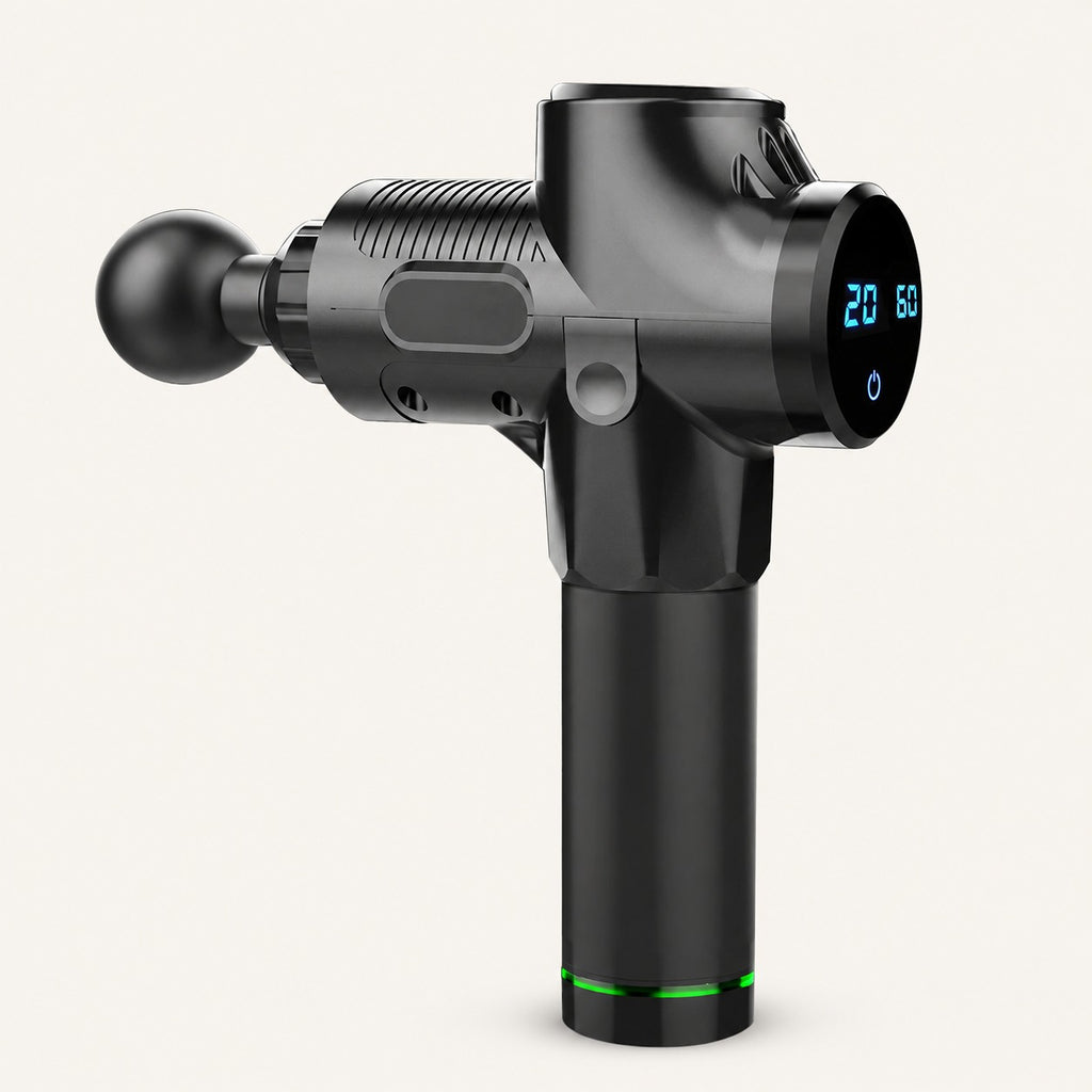 Pistola de masaje profesional con 6 cabezales