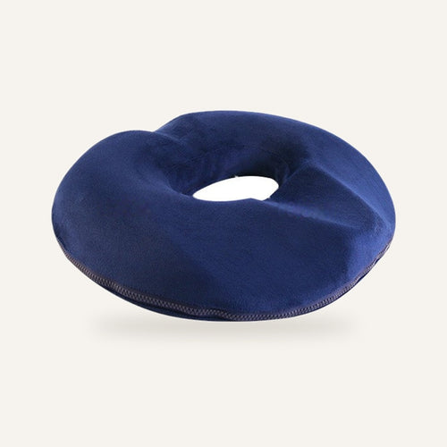 Cojín de asiento viscoelástico en forma de aro azul marino Cervia